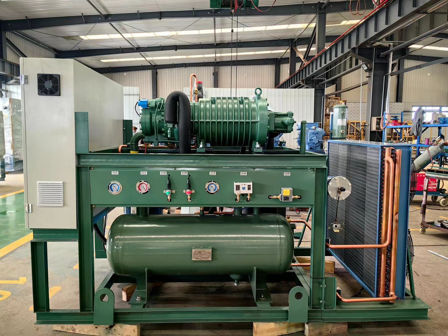 70HP Bitzer screw compressor rack unit